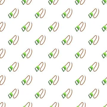 Seamless pattern with retractable dog leash for pets Illustration