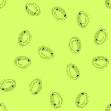 Seamless pattern retractable garden hose cartoon vector Stock Illustration