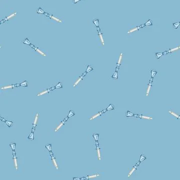 Seamless pattern retro candlestick vintage cartoon vector Stock Illustration