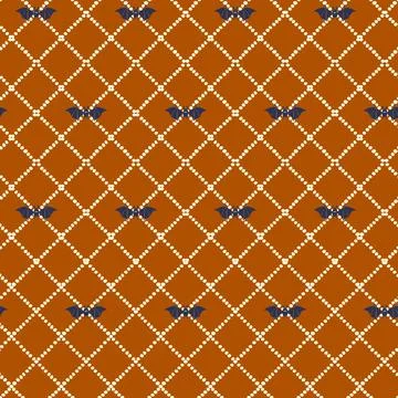 Seamless pattern with Retro Halloween Pattern for Holiday Packaging of Goods, Stock Illustration