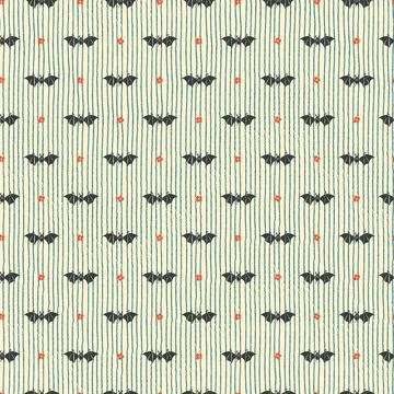 Seamless pattern with Retro Halloween Pattern for Holiday Packaging of Goods, Stock Illustration