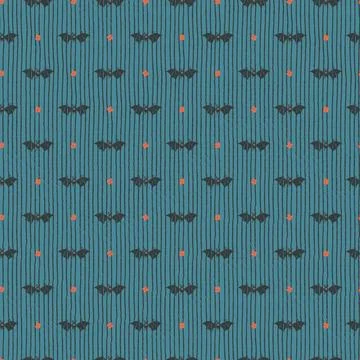Seamless pattern with Retro Halloween Pattern for Holiday Packaging of Goods, Stock Illustration