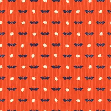 Seamless pattern with Retro Halloween Pattern for Holiday Packaging of Goods, Stock Illustration