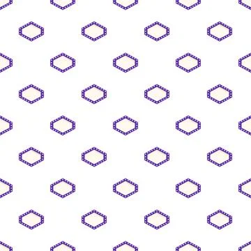 Seamless pattern with retro inspired marquee light frames 스톡 일러스트