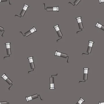 Seamless pattern retro mill coffee grinder manual cartoon vector Stock Illustration
