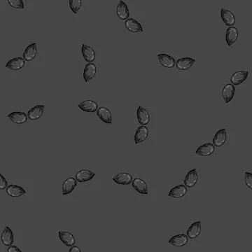 Seamless pattern retro moustaches cartoon vector Stock Illustration