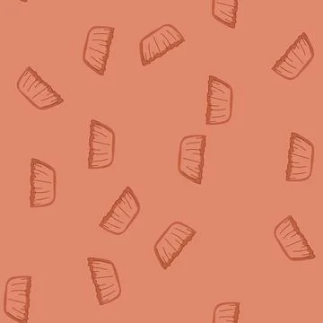 Seamless pattern retro moustaches cartoon vector Stock Illustration