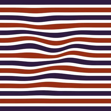 Seamless pattern Retro stripe pattern waves ripple with navy red,white, blue  Stock Photos