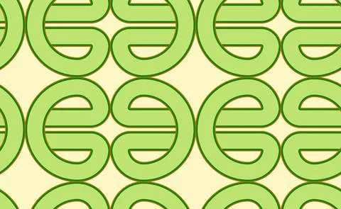 Seamless pattern retro style fibonacci curves vector Stock Illustration