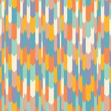 Seamless pattern in retro style Stock Illustration