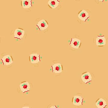 Seamless pattern retro vintage teapot cartoon vector Stock Illustration