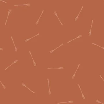 Seamless pattern reusable bamboo utensils cartoon vector イラスト素材