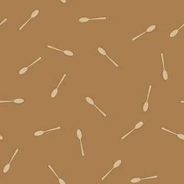Seamless pattern reusable bamboo utensils cartoon vector 库存插图