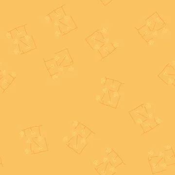 Seamless pattern reusable beeswax food wrap cartoon vector Illustrazione stock