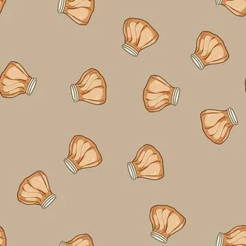 Seamless pattern reusable ice pack for injuries cartoon vector Stock Illustration