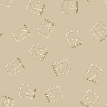 Seamless pattern reusable nut milk strainer bag cartoon vector Stock Illustration