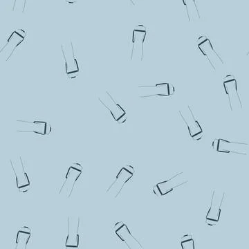 Seamless pattern reusable stainless bottle cartoon vector Stock Illustration