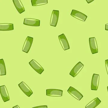 Seamless pattern reuse plastic bottle cap cartoon vector Stock Illustration