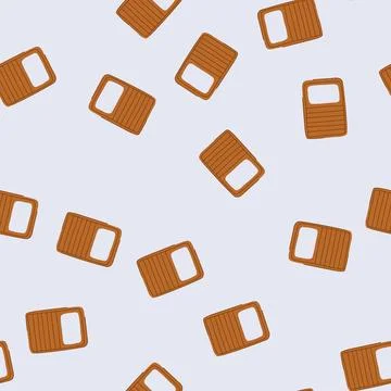 Seamless pattern rfid travel wallet cartoon vector イラスト素材