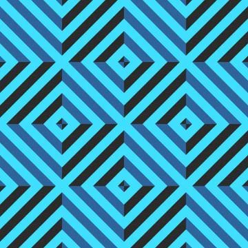 Seamless pattern with rhombus and diagonal lines Stock Illustration