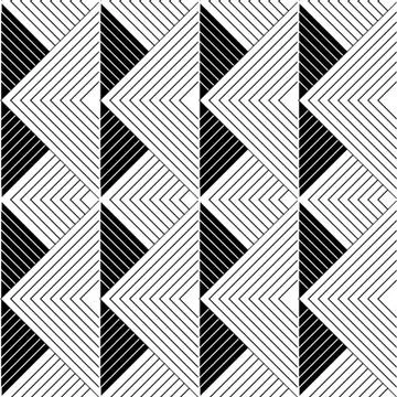 Seamless pattern with rhombus and lines Stock Illustration
