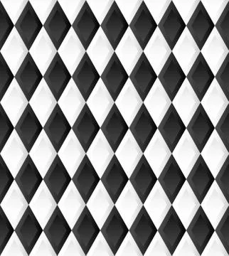 Seamless pattern with rhombus, diamond shapes. Vector. Stock Illustration