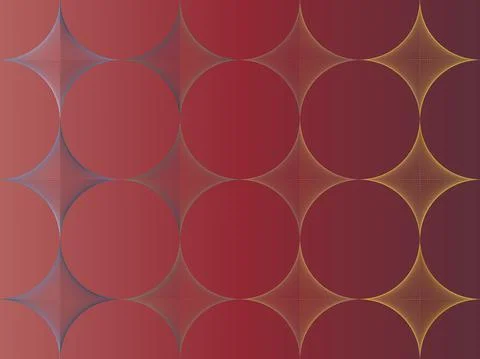 Seamless pattern rhombuses and circles. Stylish texture. Thread art Stock Illustration