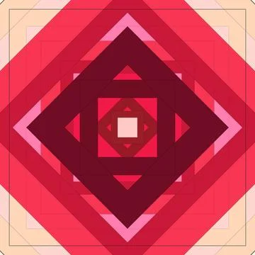 Seamless pattern of rhombuses and lines. Square abstract pattern Stockillustratie