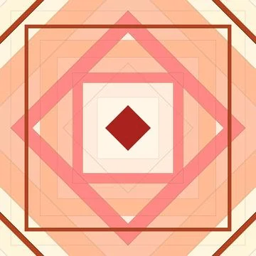 Seamless pattern of rhombuses and lines. Square abstract pattern Stock Illustration
