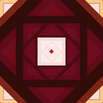 Seamless pattern of rhombuses and lines. Square abstract pattern Stockillustratie