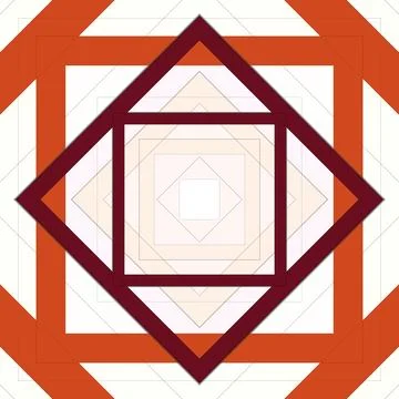 Seamless pattern of rhombuses and lines. Square abstract pattern 스톡 일러스트