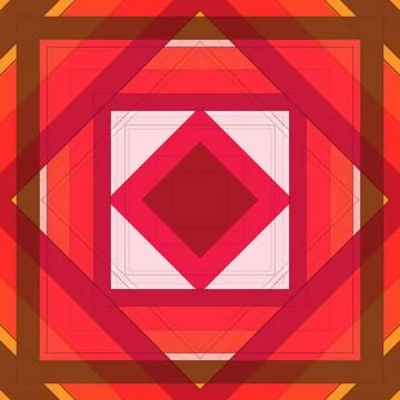 Seamless pattern of rhombuses and lines. Square abstract pattern Illustrazione stock