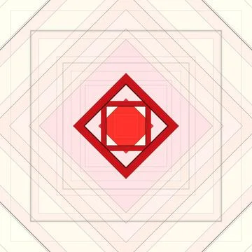 Seamless pattern of rhombuses and lines. Square abstract pattern Stock Illustration