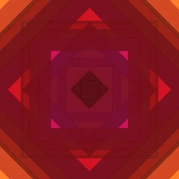 Seamless pattern of rhombuses and lines. Square abstract pattern Stock Illustration