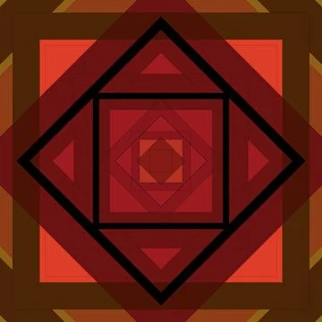 Seamless pattern of rhombuses and lines. Square abstract pattern Stock Illustration