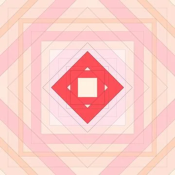 Seamless pattern of rhombuses and lines. Square abstract pattern Illustrazione stock