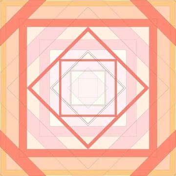 Seamless pattern of rhombuses and lines. Square abstract pattern Illustrazione stock