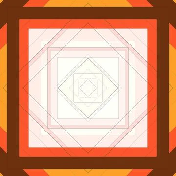 Seamless pattern of rhombuses and lines. Square abstract pattern Illustrazione stock