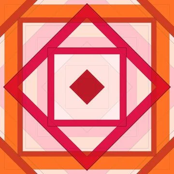 Seamless pattern of rhombuses and lines. Square abstract pattern Stock Illustration