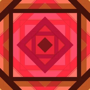 Seamless pattern of rhombuses and lines. Square abstract pattern Stock Illustration