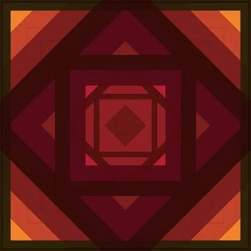 Seamless pattern of rhombuses and lines. Square abstract pattern Stock Illustration