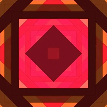 Seamless pattern of rhombuses and lines. Square abstract pattern Stock Illustration