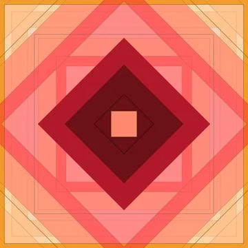 Seamless pattern of rhombuses and lines. Square abstract pattern Stock Illustration