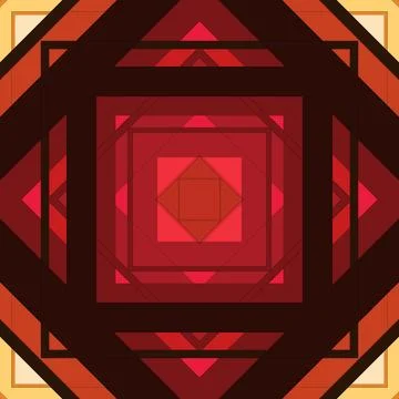 Seamless pattern of rhombuses and lines. Square abstract pattern Stock Illustration