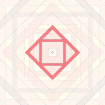 Seamless pattern of rhombuses and lines. Square abstract pattern Illustrazione stock
