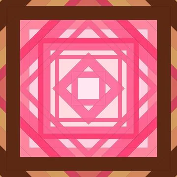 Seamless pattern of rhombuses and lines. Square abstract pattern Illustrazione stock