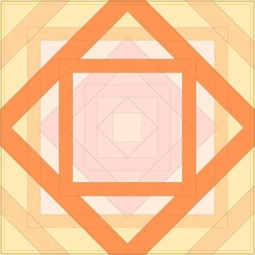 Seamless pattern of rhombuses and lines. Square abstract pattern Stock Illustration