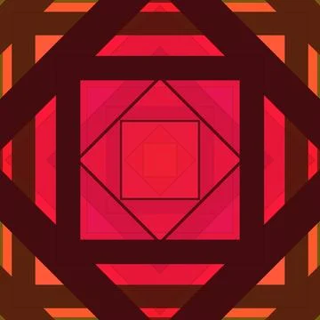 Seamless pattern of rhombuses and lines. Square abstract pattern Stock Illustration