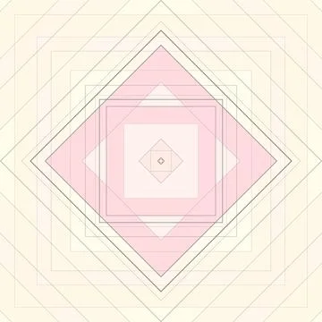 Seamless pattern of rhombuses and lines. Square abstract pattern Stock Illustration