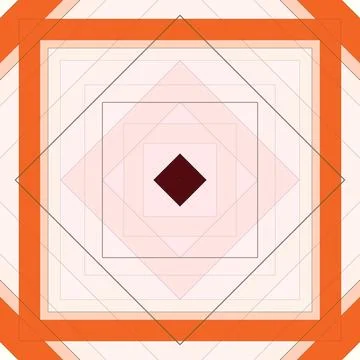 Seamless pattern of rhombuses and lines. Square abstract pattern 스톡 일러스트
